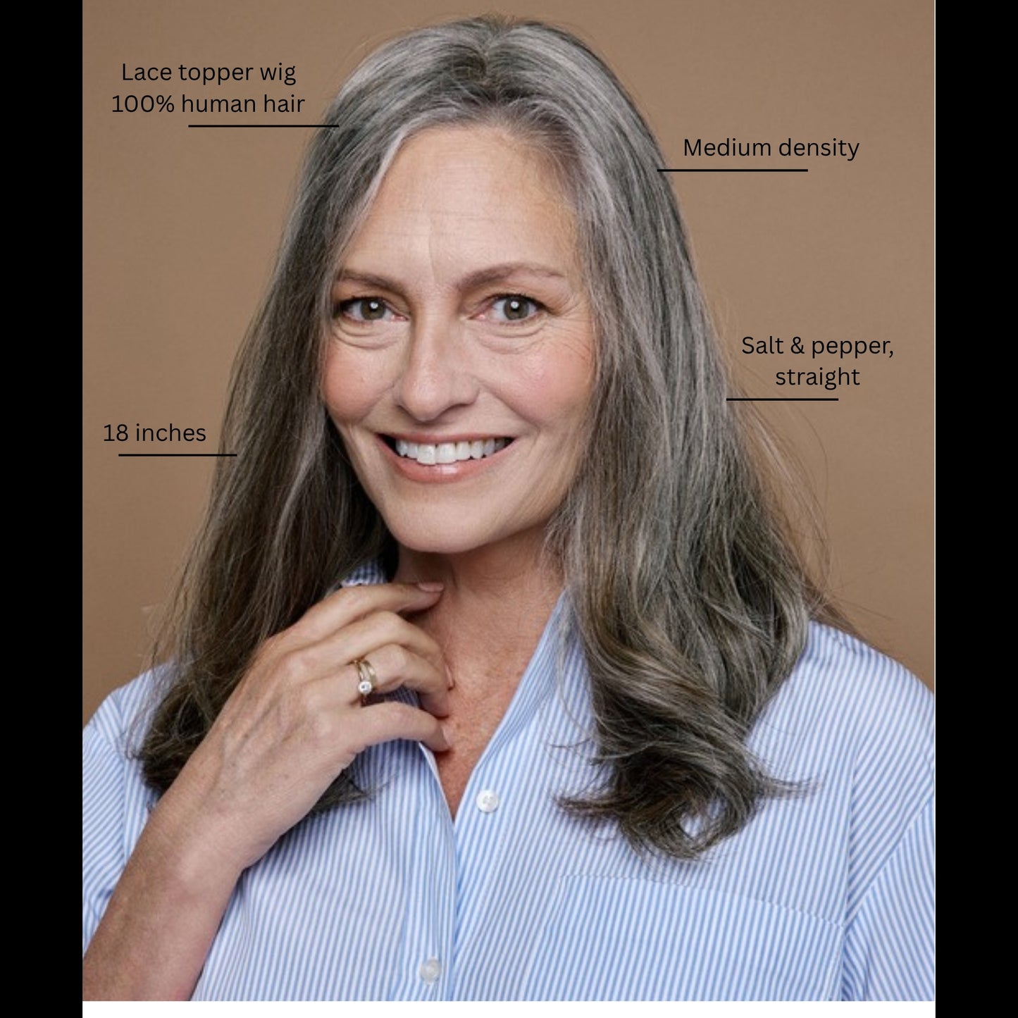Margaux Topper length and style illustration